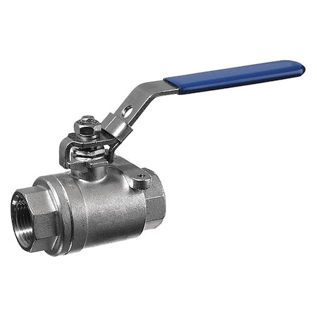 Manual 2-Way Ball Valve,BSPT,304 SS