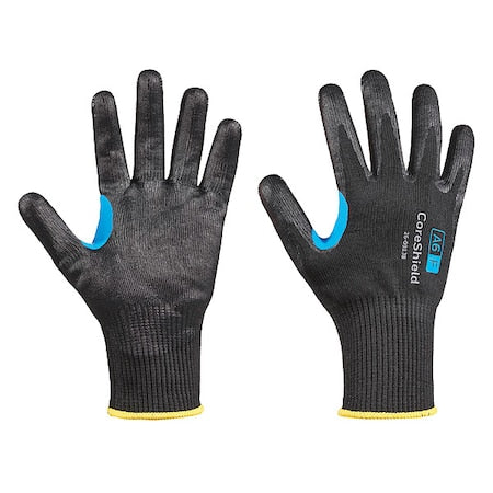 Cut-Resistant Gloves, Cut Level A6 ,Dipped ,Nitrile ,Smooth ,M 1 PR