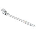 1/2" Drive 90 Geared Teeth Teardrop Head Hand Ratchet, 16.9" L, Full Polish Chrome Finish, 81306T