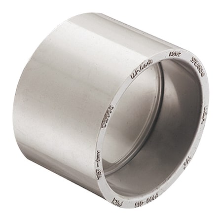 PVC Coupling, Socket, 3 in Pipe Size