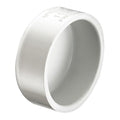 PVC Cap, Socket, 6 in Pipe Size