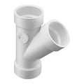 PVC Wye, Socket, 4 in Pipe Size