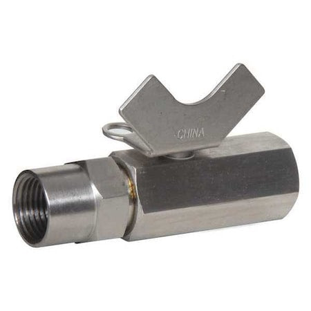 3/8" FNPT Stainless Steel Ball Valve Inline