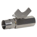 1/4" FNPT Stainless Steel Ball Valve Inline