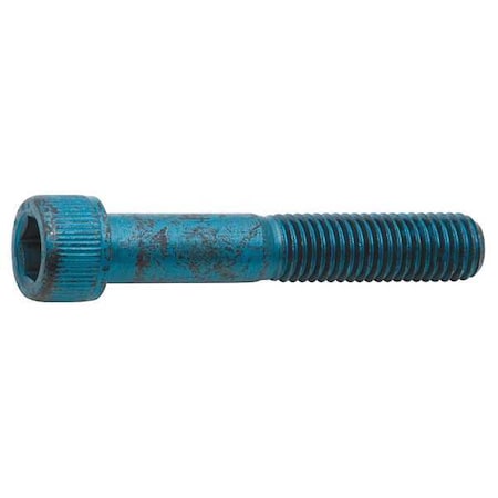M8-1.25 Socket Head Cap Screw, Socket, Metric Blue Alloy Steel, 45 mm Length, 25 PK