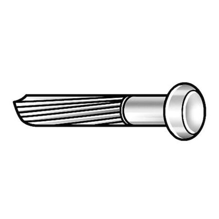 Masonry Nail,2 1/2 in,PK395, 9 Guage, 2 1/2 in L, Steel, Plain