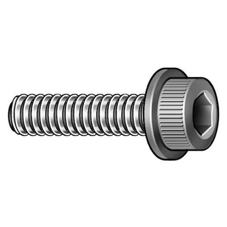 M6-1.00 Socket Head Cap Screw, Socket Flanged, Black Oxide Steel, 16 mm Length, 10 PK