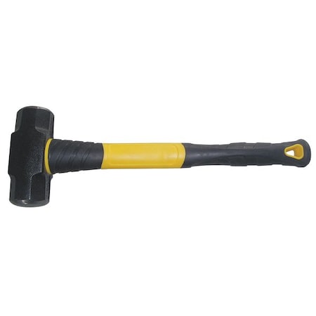 4 lb Sledge Hammer, 14 In L Fiberglass Handle, Steel Head