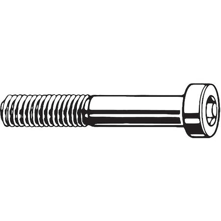 M10-1.50 Socket Head Cap Screw, Low Profile, Plain Steel, 35 mm Length, 50 PK