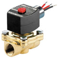 Solenoid Valve, 2-Way, 2-Position, Normally Closed, 1 in Pipe Size, 120V AC, High Flow, Brass, FKM