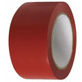 Floor Marking Tape Vinyl Red, 2" W x 108 ft. L, 5 mil Thick