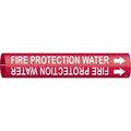 Pipe Marker,Fire Protection Water,Red, 4060-C
