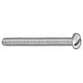 #10-32 x 1-1/2 in Slotted Pan Machine Screw, Zinc Plated Steel, 100 PK