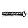 M3-0.50 x 25 mm Slotted Pan Machine Screw, Plain 18-8 Stainless Steel, 100 PK