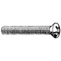 #6-32 x 1-1/2 in Phillips Oval Machine Screw, Plain 18-8 Stainless Steel, 100 PK