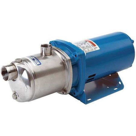 Booster Pump, 1 1/2 hp, 208 to 240/480V AC, 3 Phase, 1-1/4 in NPT Inlet Size, 4 Stage