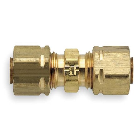 1/2" x 3/8" Compression Brass Union Reducer 10PK