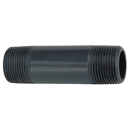 1/2" MNPT x 10" TBE PVC Pipe Nipple Sch 80