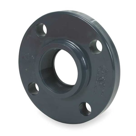 PVC Flange, FNPT, 1-1/4 in Pipe Size