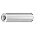 Spacer, #10 Screw Size, Plain Aluminum, 1/2 in Overall Lg, 0.192 in Inside Dia, 10 PK