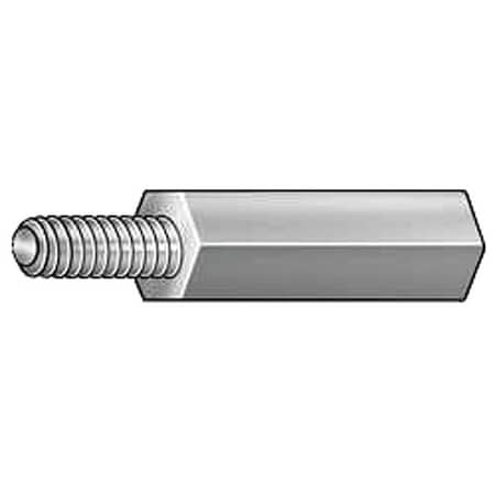 Hex Standoff, #6-32 Thrd Sz, 7/8 in L, 7/8 in Thrd L Aluminum Plain, 1/4" Hex W, 10 PK