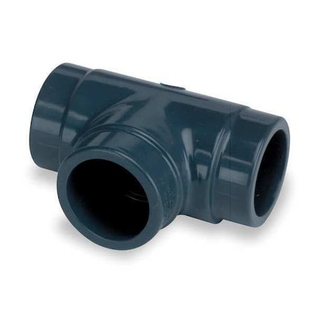 PVC Tee, FNPT x FNPT x FNPT, 1-1/2 in Pipe Size