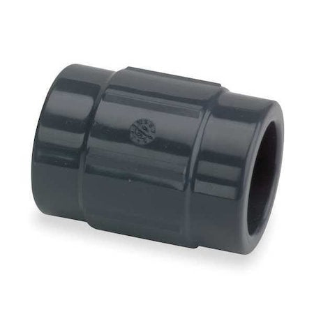 CPVC Coupling, Schedule 80, 3/4" Pipe Size, Socket x Socket