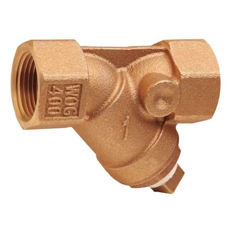 Y Strainer, 1/2" Pipe, FNPT x FNPT, Bronze, 400 psi at 210 Degrees F, 125 psi at 353 Degrees F