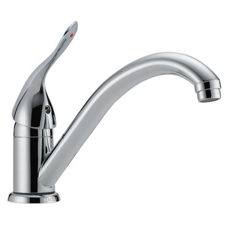 Low Arc Kitchen Faucet, Manual, 8" Mount, 1,3 and 4 Hole Commercial