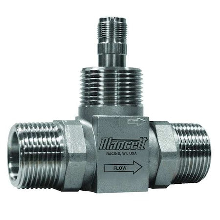 Flowmeter, Turbine, 30GPM, 1 In MNPT