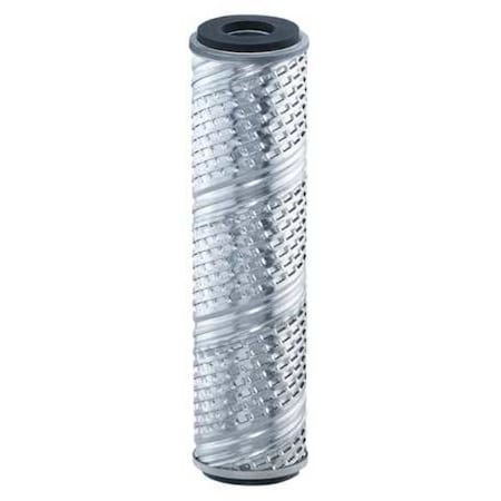Pleated Filter Cartridge, 7 gpm, 10 Micron, 2-1/2" O.D., 19 3/4 in H