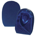 Heel Cup, Fabric Cover, Visco-Elastic Polymer, Blue, Men 2 to 4, Women 4 to 6