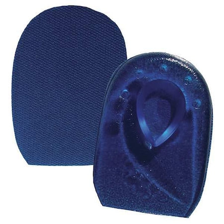 Heel Cup, Fabric Cover, Visco-Elastic Polymer, Blue, Men 2 to 4, Women 4 to 6