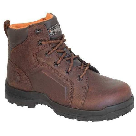 Men's 6-Inch Work Boot, 10, Composite Toe, 6 in H, Brown, RK6640
