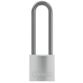 Lockout Padlock, Keyed Alike, Aluminum, Silver, 3 in Shackle Height, 1 1/2 in Body Width