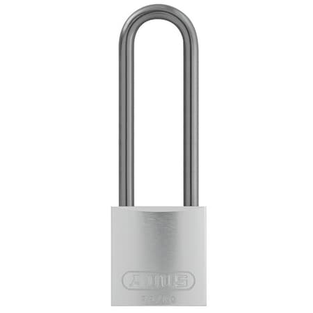 Lockout Padlock, Keyed Alike, Aluminum, Silver, 3 in Shackle Height, 1 1/2 in Body Width