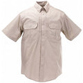 Tactical Shirt, 35% Cotton, 65% Polyester, Button, 4 Pocket(s), Khaki, XL