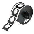 Pre-Cut Label Stock Roll, Black, Gloss