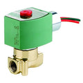 Solenoid Valve, 2-Way, 2-Position, Normally Closed, 1/4 in Pipe Size, 120V AC, High Flow, Brass