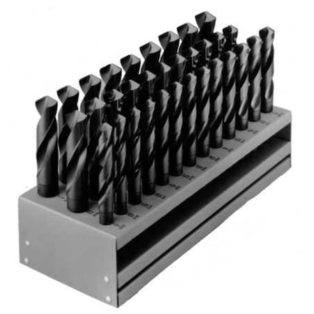 33PC 1/2 Reduced Shank Silver & Deming Drill Set Chicago-Latrobe 190 Steam Oxide HSS 1/2-1IN