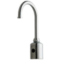 Sensor Single Hole Mount, 1 Hole Gooseneck Bathroom Faucet, Polished chrome