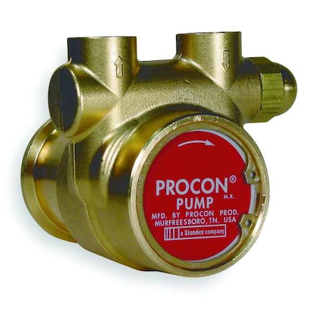 Rotary Vane Pump, 3/8 In, 112 GPH, GPH of Water at 100 PSI100 gph