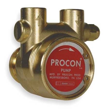 RotaryVanePump,1/2"InletDia,Brass,For48Y