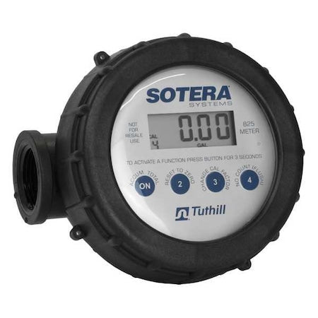 Meter,Digital,3/4 In, 2-20 gpm
