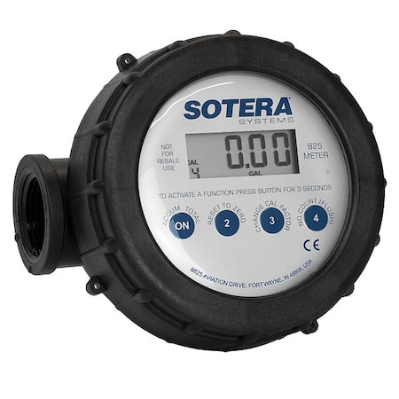 Meter, Digital,1 In, 2-20 gpm