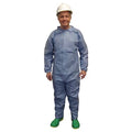 Coverall, 3X-Large, Flame Resistant Fabric, Zipper with Storm Flap, Elastic Cuff, Serged Seam