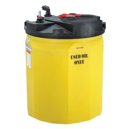 Storage Tank,Closed Top,Vertical,150 Gal