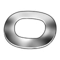 Wave Washer, Fits Bolt Size 1/4 in Steel, Plain Finish, 2500 PK
