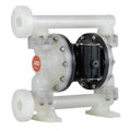 Double Diaphragm Pump, Polypropylene, Air Operated, Santoprene, 53 GPM
