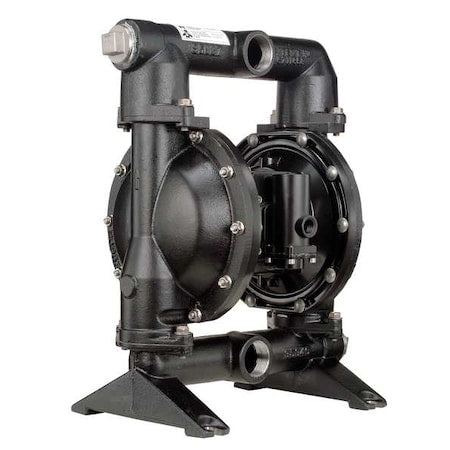 Double Diaphragm Pump, Cast iron, Air Operated, Santoprene, 123 GPM